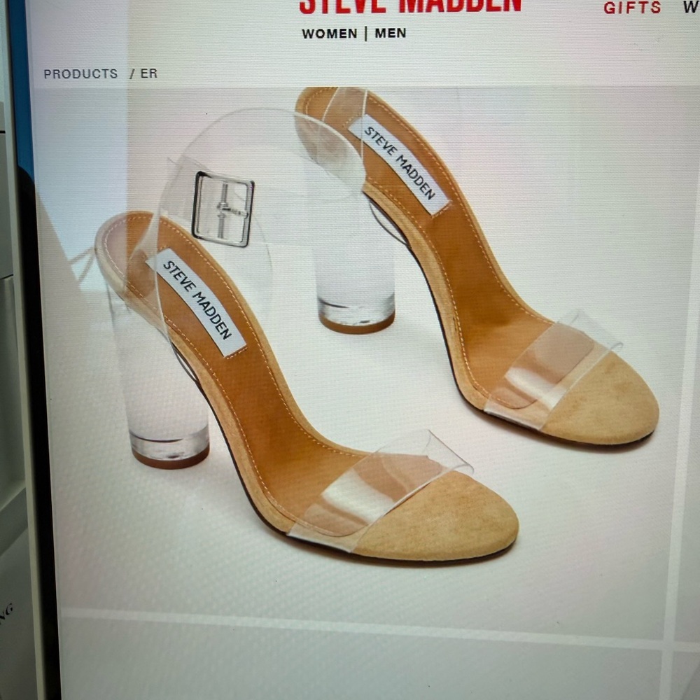 Clear heels